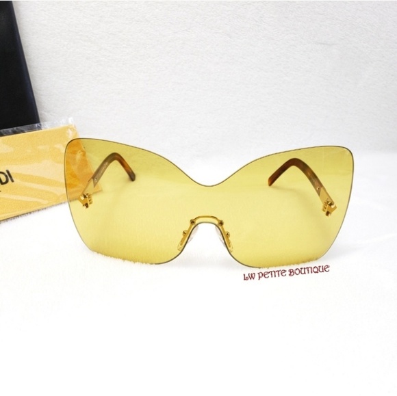 Fendi Accessories - Fendi Oversized Rimless/Shield Sunglasses